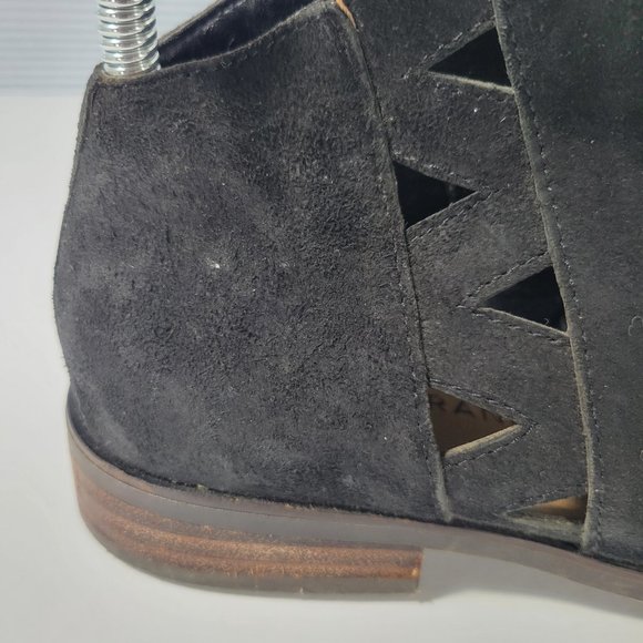 Lucky Brand Jakeela Black Suede Ankle Bootie Women's Size 5.5 - Picture 11 of 11